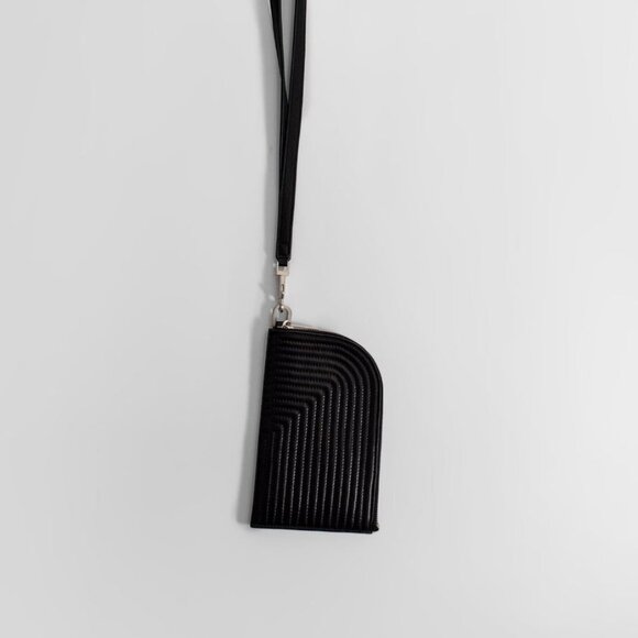 Rick Owens - Black Embroidered Quilted Neck Card Wallet SS21 Phlegethon - Picture 11 of 13